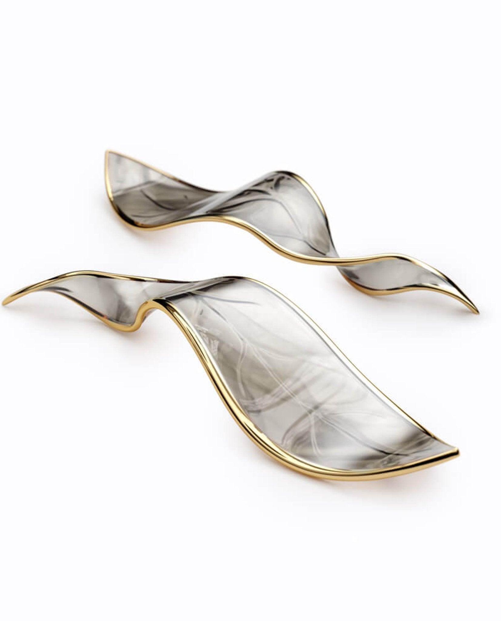 Fluttering Leaves Nature Inspired Large LED Chandelier with Amber Glass for Hotels and Living Rooms
