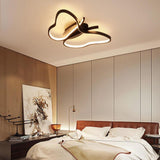 Modern Butterfly Shape LED Flush Mount Ceiling Light for Kids Bedroom and Nursery 20 Inch