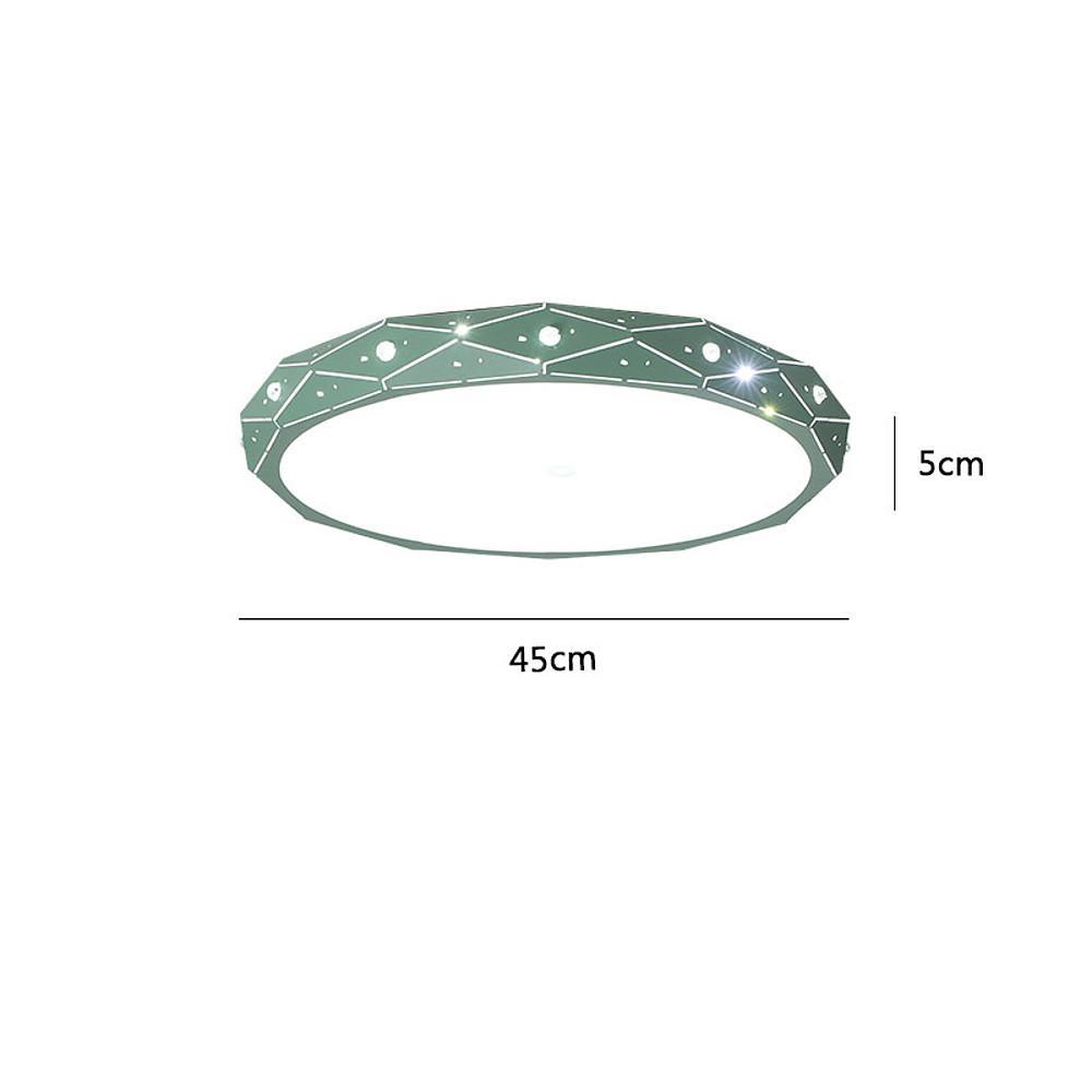 Modern Slim LED Flush Mount Ceiling Light Round Drum Metal Fixture for Home