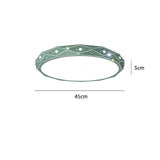Modern Slim LED Flush Mount Ceiling Light Round Drum Metal Fixture for Home