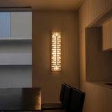 Fragment Patterned Glass LED Wall Sconce Modern Gothic Style Chrome Stainless Steel Light Fixture