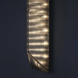 Fragment Patterned Glass LED Wall Sconce Modern Gothic Style Chrome Stainless Steel Light Fixture