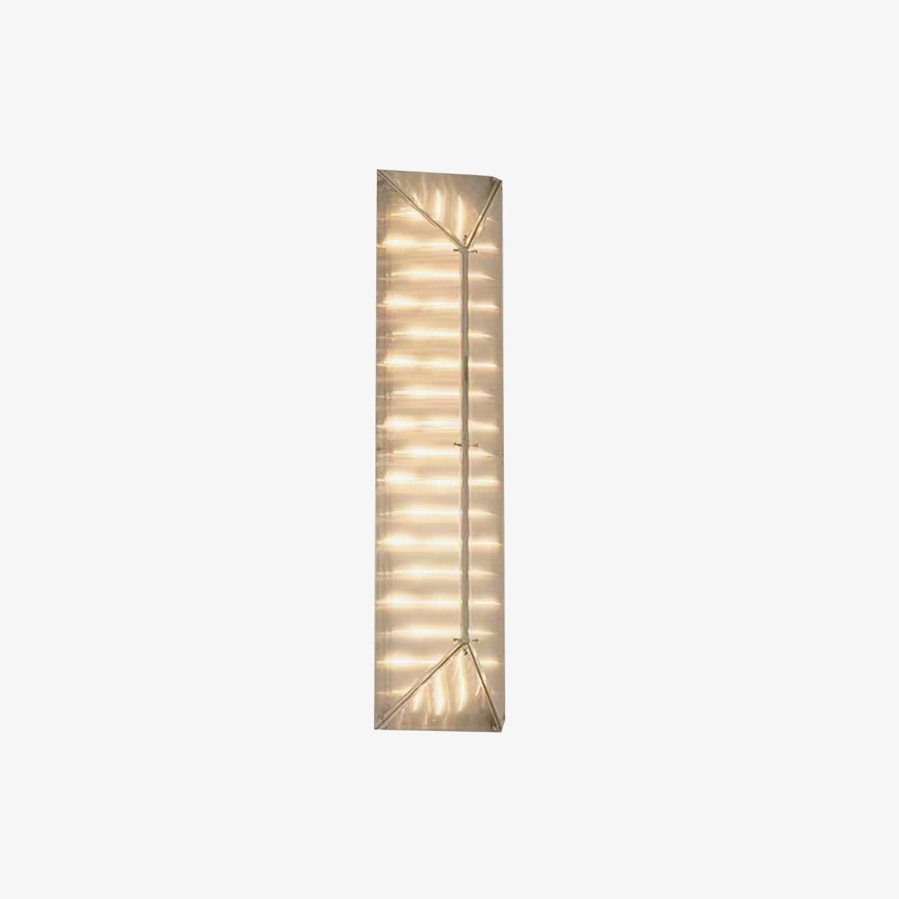 Fragment Patterned Glass LED Wall Sconce Modern Gothic Style Chrome Stainless Steel Light Fixture