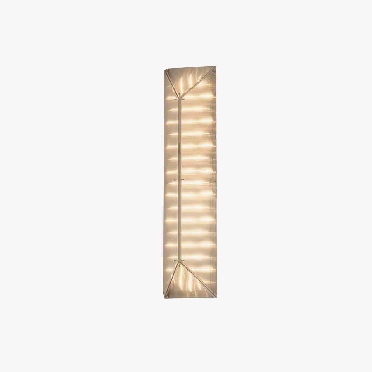 Fragment Patterned Glass LED Wall Sconce Modern Gothic Style Chrome Stainless Steel Light Fixture