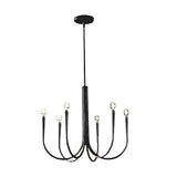 French Vintage Style Candlelight LED Chandelier with 3 Step Dimming for Living and Dining Rooms