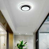 Modern Geometric 3 Circle LED Flush Mount Ceiling Light Fixture for Home