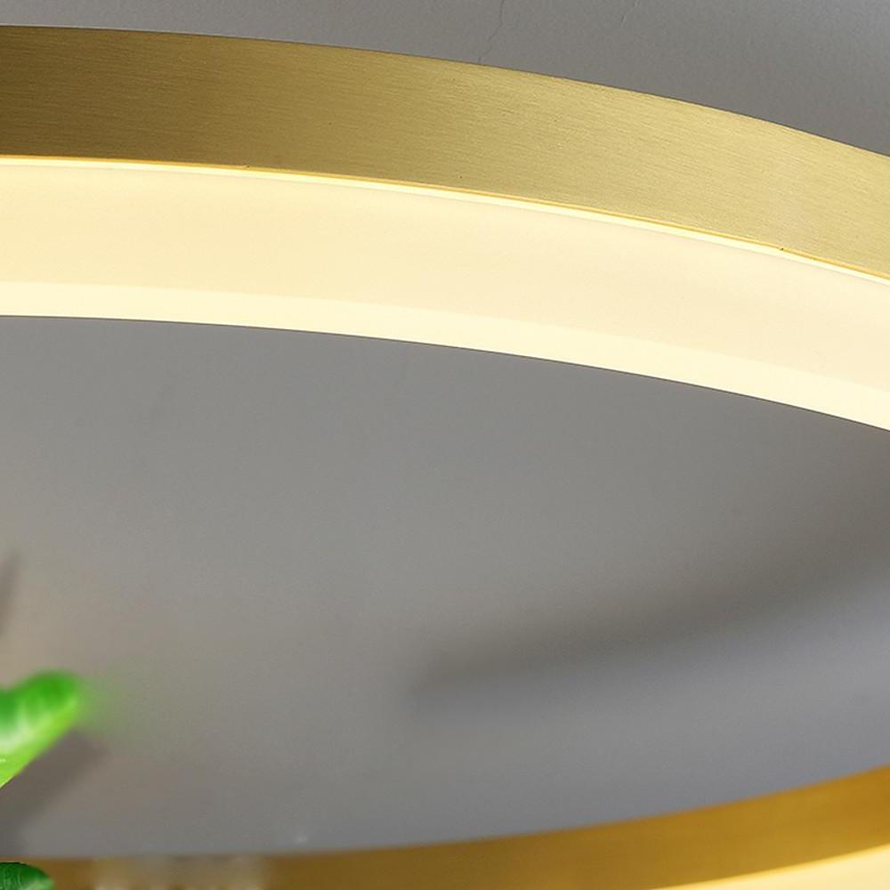 Modern Overlapping Circles Flush Mount Ceiling Light LED Metal Artistic Design 3 Light Fixture