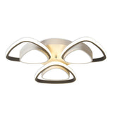 Modern Geometric LED Flush Mount Ceiling Light Fixture for Bedroom and Hallway