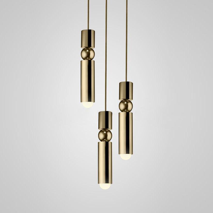 Fulcrum Modern Cylindrical LED Pendant Light Adjustable Hanging Ceiling Fixture