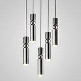 Fulcrum Modern Cylindrical LED Pendant Light Adjustable Hanging Ceiling Fixture