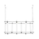 Geometric Acrylic Tube LED Linear Island Chandelier for Modern Dining Room and Bar