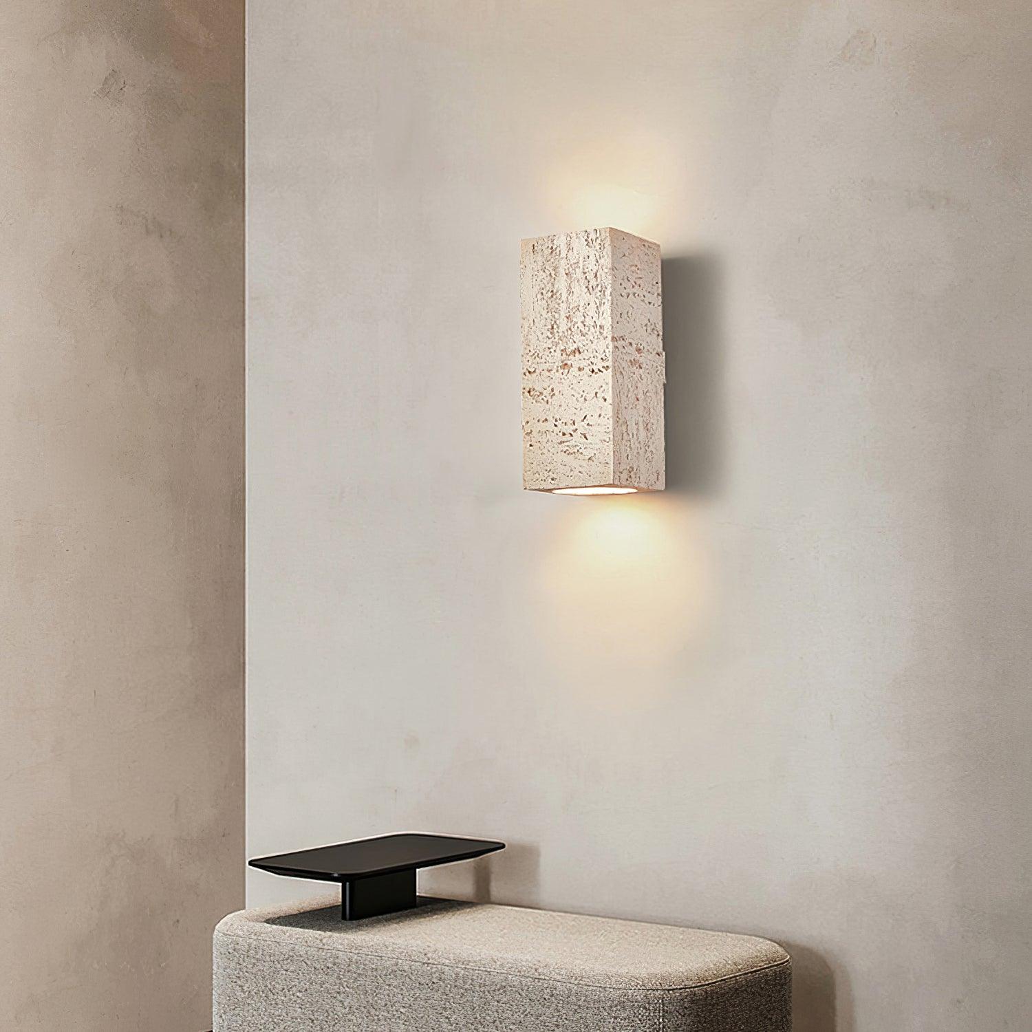Geometric Brick Design LED Wall Lamp Set for Contemporary Interior Decoration