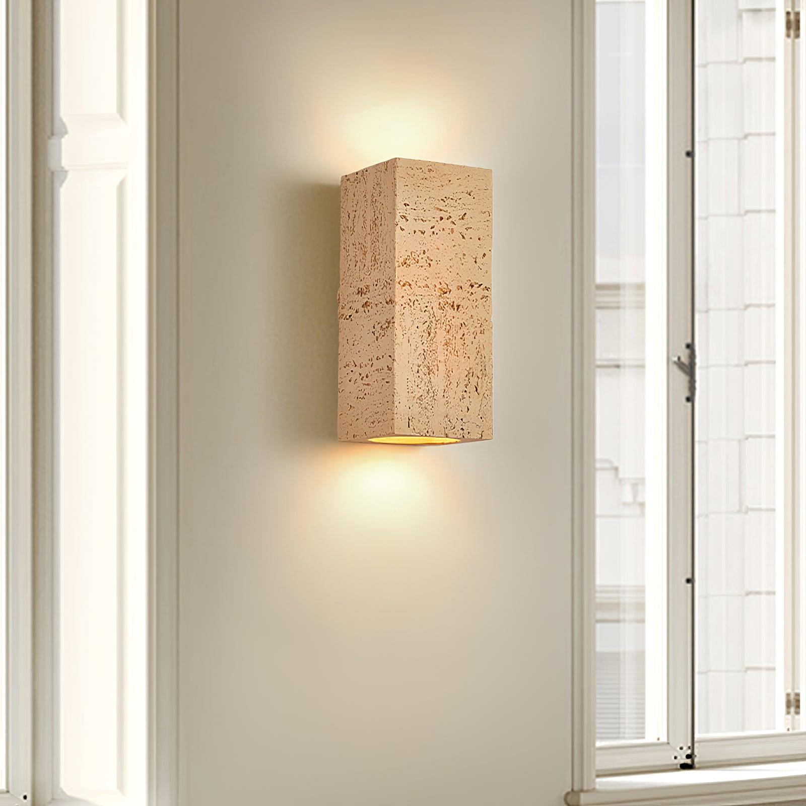 Geometric Brick Design LED Wall Lamp Set for Contemporary Interior Decoration