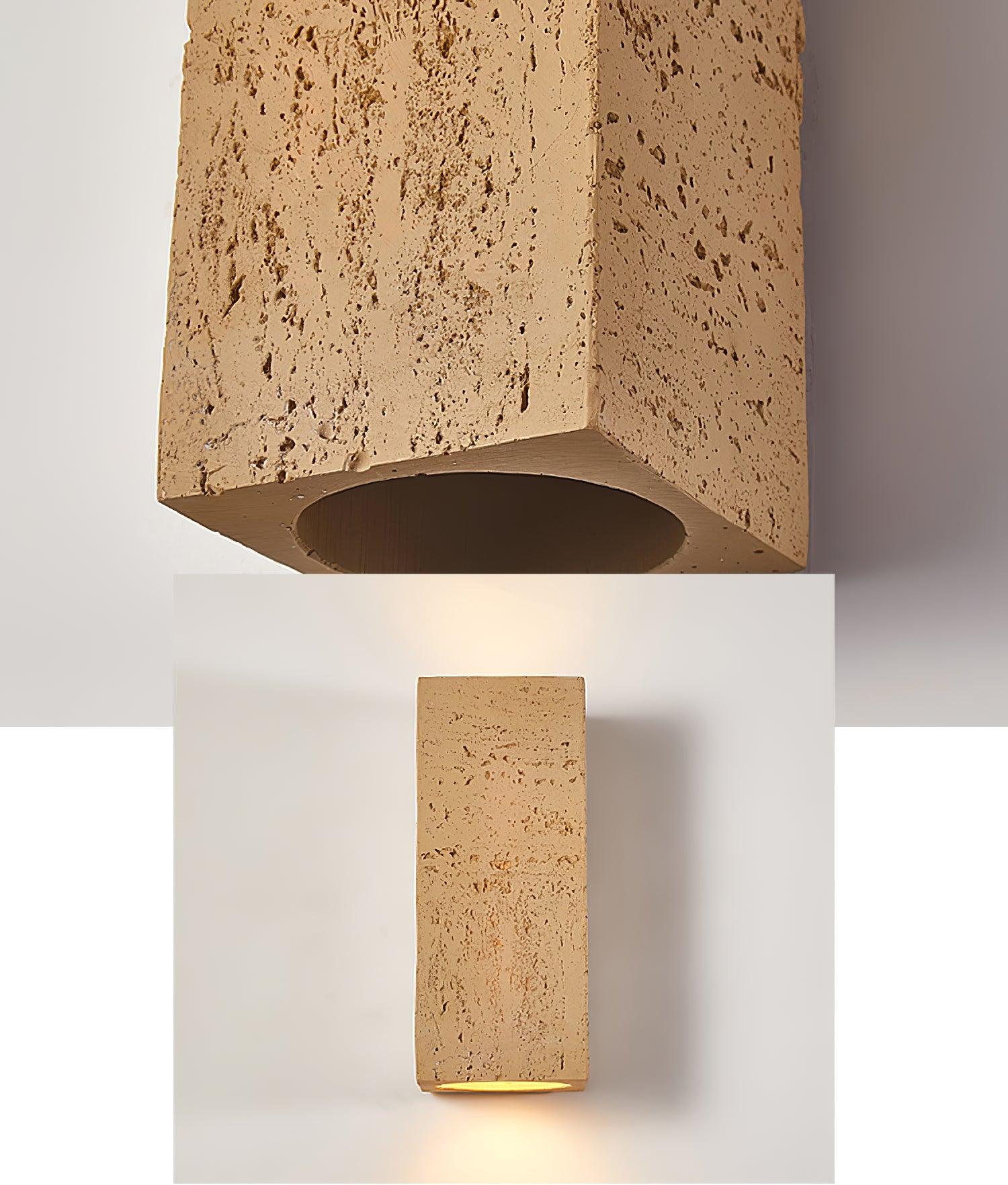 Geometric Brick Design LED Wall Lamp Set for Contemporary Interior Decoration
