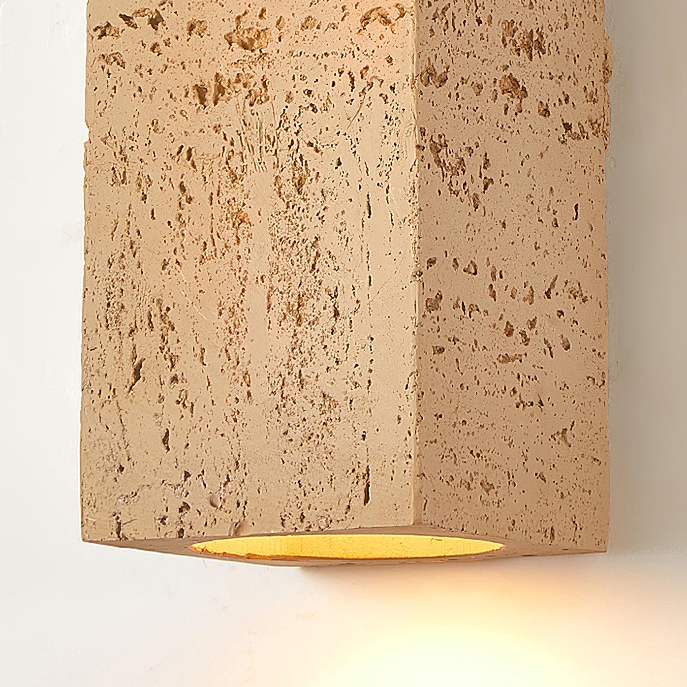 Geometric Brick Design LED Wall Lamp Set for Contemporary Interior Decoration