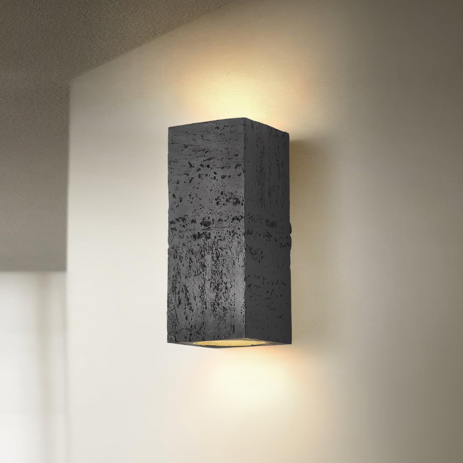 Geometric Brick Design LED Wall Lamp Set for Contemporary Interior Decoration