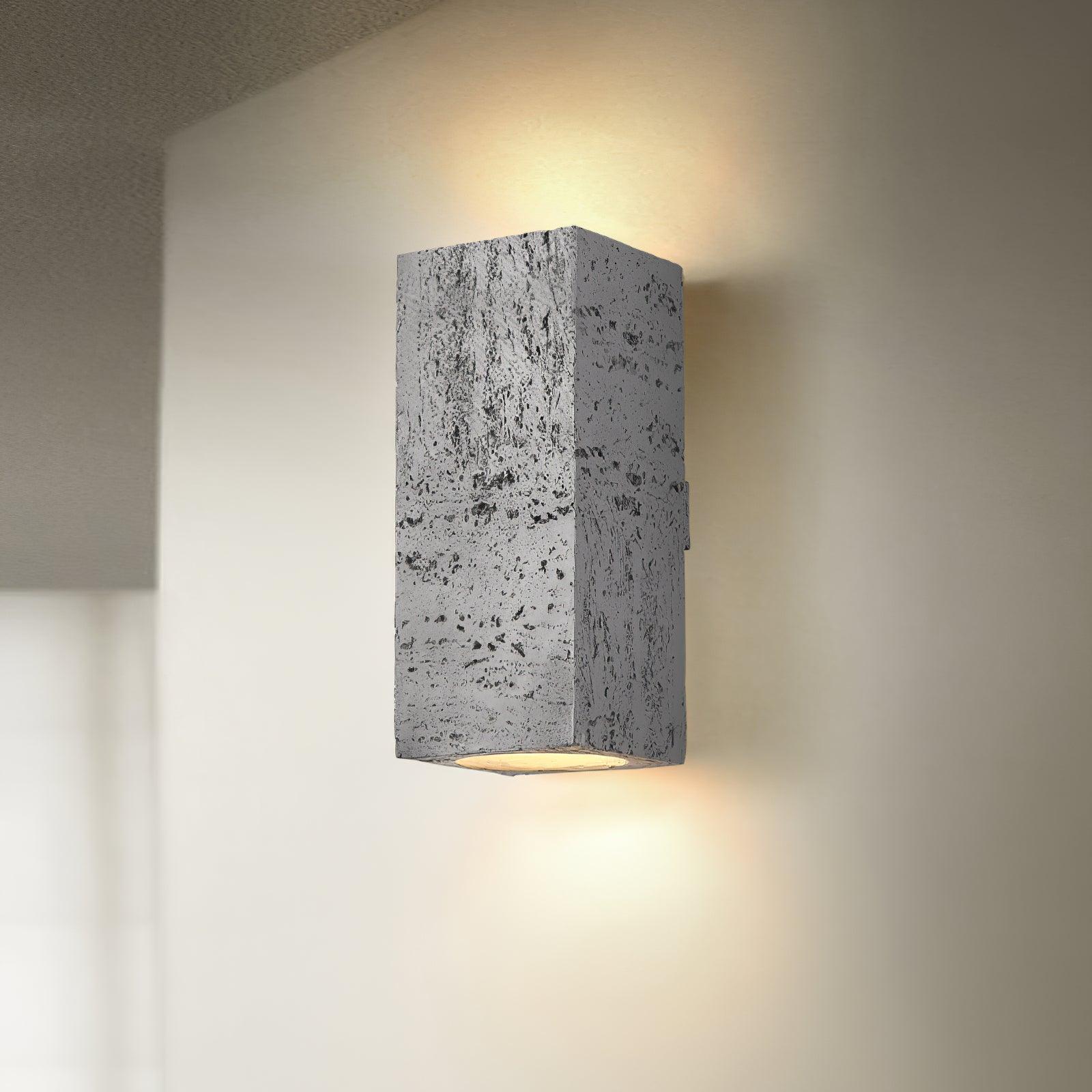 Geometric Brick Design LED Wall Lamp Set for Contemporary Interior Decoration