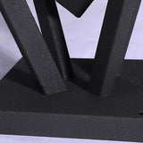 Geometric Gray Aluminum LED Outdoor Post Light Waterproof Modern Pyramid Pillar Lamp