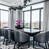 Geometric Hollow Polygon Pendant Light Black Modular Metal Chandelier for Dining Room