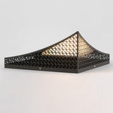 Geometric Pattern Outdoor Landscape Decorative Light Waterproof Stainless Steel Garden Lantern