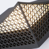 Geometric Pattern Outdoor Landscape Decorative Light Waterproof Stainless Steel Garden Lantern