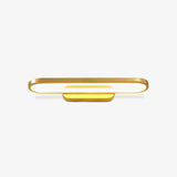 Gianni Minimalist Oval LED Wall Sconce Brass Vanity Light with Adjustable Color Temperature