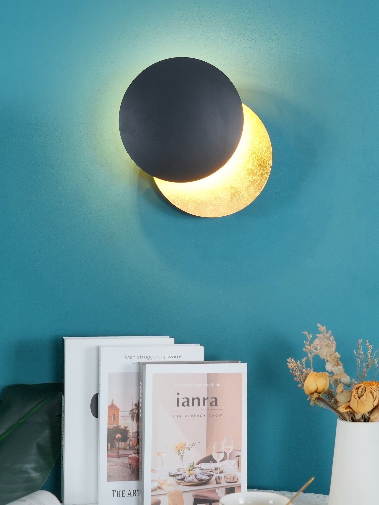 Giorgio Adjustable Disc Wall Lamp Modern LED Indirect Sconce Lighting for Bedroom and Hallway