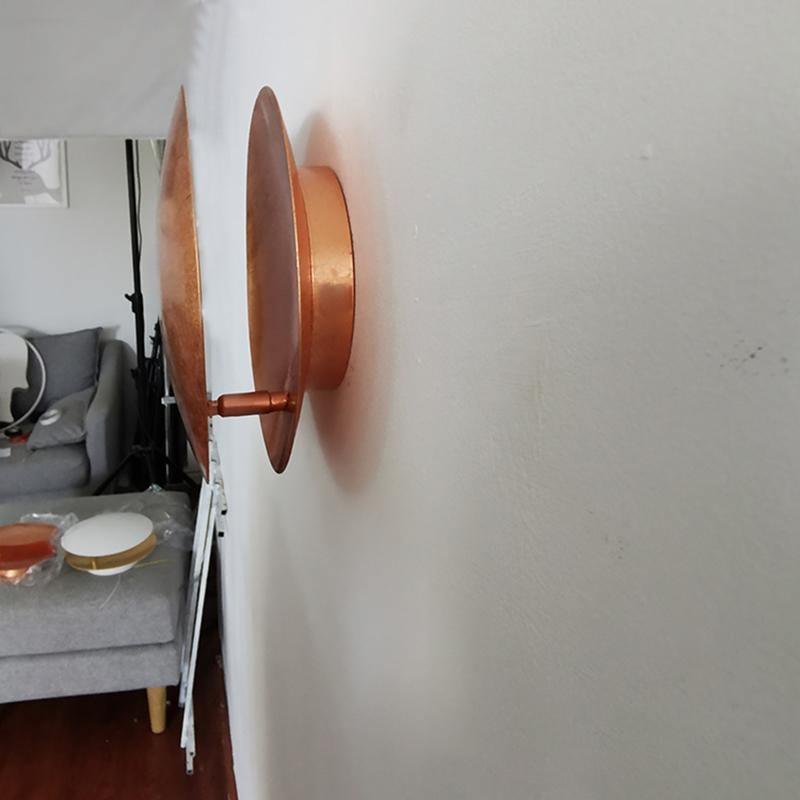 Giorgio Adjustable Disc Wall Lamp Modern LED Indirect Sconce Lighting for Bedroom and Hallway