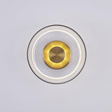 Glimmera Modern Glass and Brass LED Wall Sconce Ambient Indoor Light Fixture