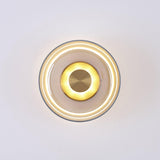 Glimmera Modern Glass and Brass LED Wall Sconce Ambient Indoor Light Fixture