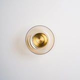Glimmera Modern Glass and Brass LED Wall Sconce Ambient Indoor Light Fixture