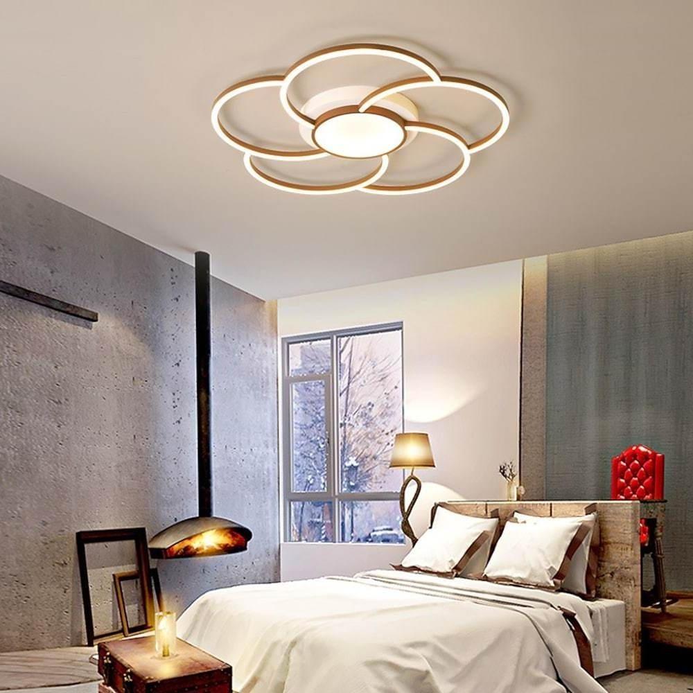 Modern Geometric LED Flush Mount Ceiling Light Low Profile Cluster Lighting Fixture