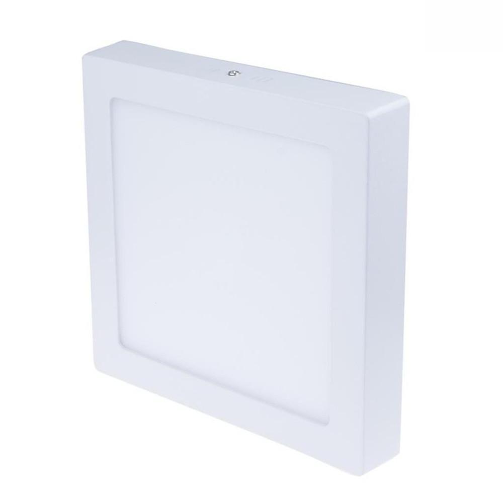Modern Square White LED Flush Mount Ceiling Light for Low Profile Bathroom Lighting
