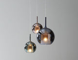 Glo Modern Glass Globe Pendant Light with Metallic Finish for Interior Lighting