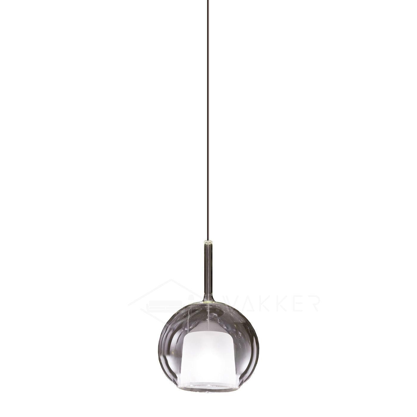 Glo Modern Glass Globe Pendant Light with Metallic Finish for Interior Lighting