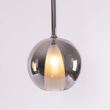 Glo Modern Glass Globe Pendant Light with Metallic Finish for Interior Lighting
