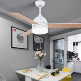 Modern LED Flush Mount Ceiling Fan with Acrylic Shade and Electroplated Metal Finish