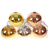 Gradient Glass Globe Pendant Light Modern Kitchen Island Hanging Ceiling Lamp with Adjustable Cord