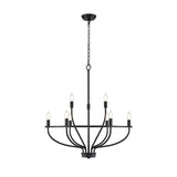 Greyson Modern Brass Vine Chandelier Minimalist Multi Light Ceiling Fixture