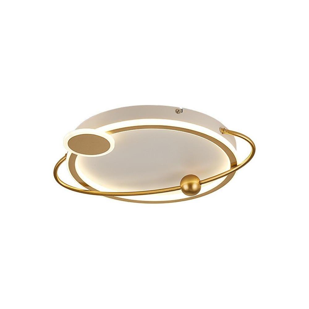 Modern Oval LED Ceiling Light Geometric Flush Mount Fixture for Bedroom and Living Room
