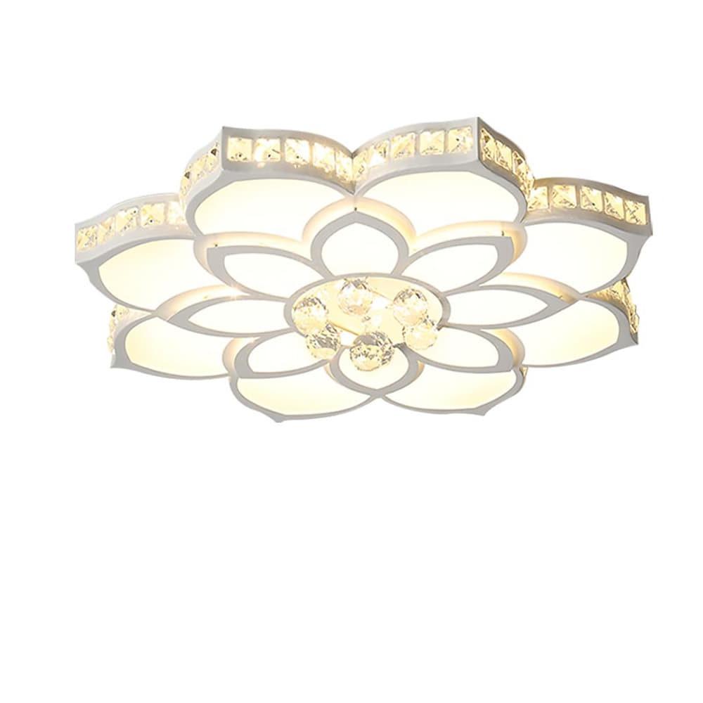 Modern Flower Shaped Dimmable LED Flush Mount Ceiling Light Creative Acrylic Floral Lighting Fixture