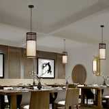 Hand Woven Bamboo LED Pendant Light Retro Modern Minimalist Ceiling Hanging Lamp for Dining Room