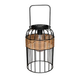 Hand Woven Rattan Solar Lantern Outdoor Waterproof Garden Table Lamp LED Decorative Night Light