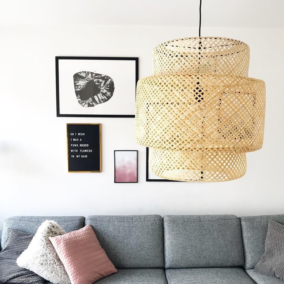 Handcrafted Bamboo Braided Pendant Light Natural Woven Hanging Lamp for Indoor Lighting