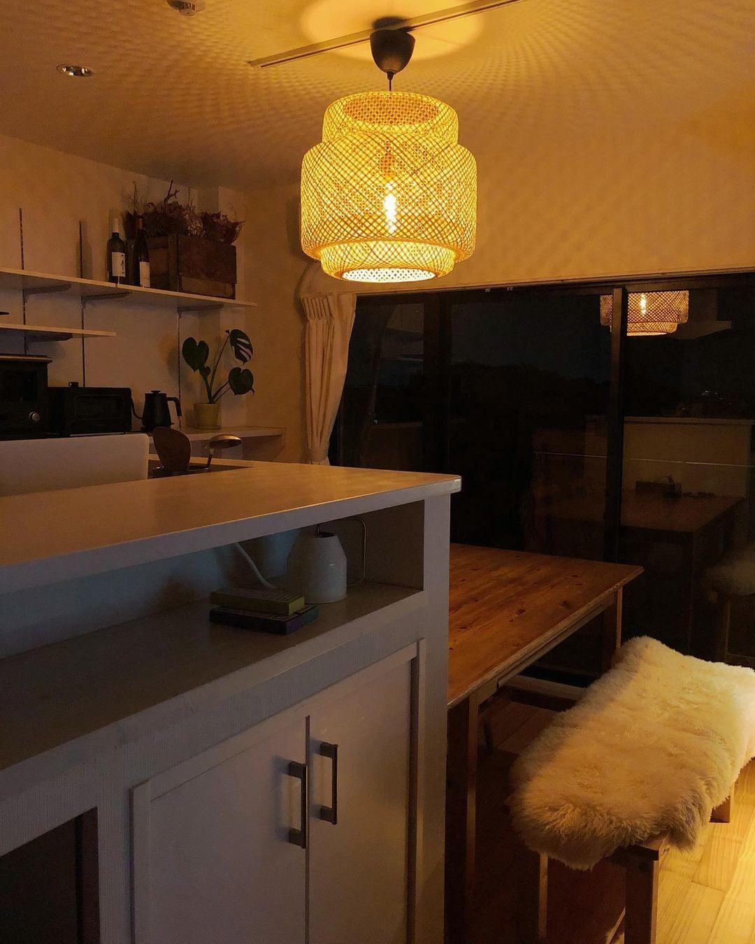 Handcrafted Bamboo Braided Pendant Light Natural Woven Hanging Lamp for Indoor Lighting