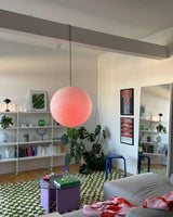 Handcrafted Japanese Mulberry Paper Pendant Swag Light Minimalist Rice Paper Lantern