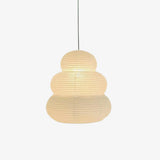 Handcrafted Japanese Style Rice Paper 24N Pendant Light White Washi Paper Ceiling Lamp
