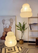 Handcrafted Japanese Style Rice Paper 24N Pendant Light White Washi Paper Ceiling Lamp