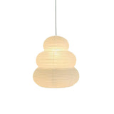 Handcrafted Japanese Style Rice Paper 24N Pendant Light White Washi Paper Ceiling Lamp