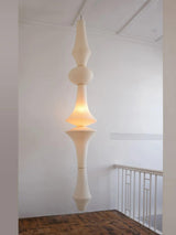 Handcrafted Japanese Washi Paper Pendant Light Mulberry Bark Ceiling Hanging Fixture